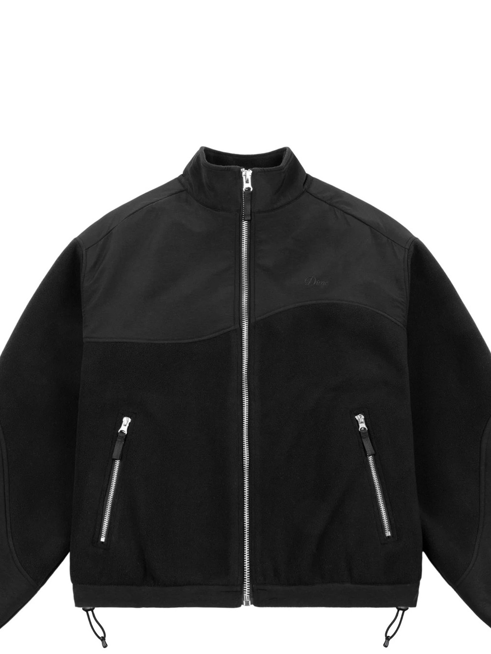 DIME Black Heavyweight Fleece Jacket